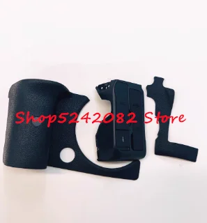 A Set of 3PCS Body grip rubber Front Rubber (Thumb+USB Side cover) repair parts For Canon EOS R6 Rubber SLR