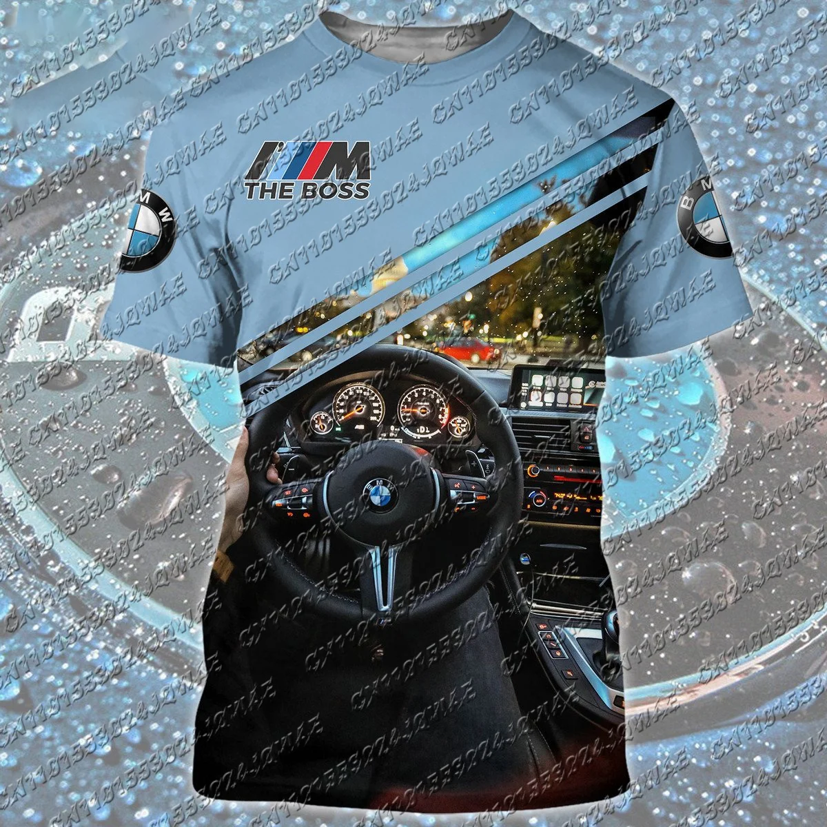 

Bmw Classic Car Interior 3D Shirt Men's Oversized Breathable Comfortable Sports Top Motorcycle Racing Enthusiasts Fashion Gift