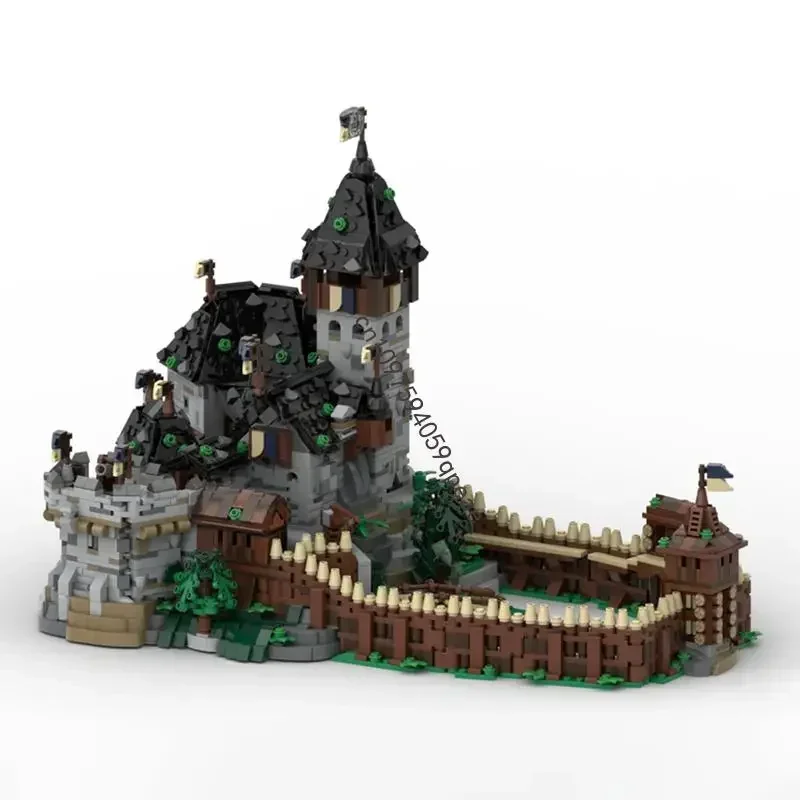 

New 5409Pcs Moc European Medieval Street View Mini Blaustein Castle Model Custom Puzzle Diy Creative Ideas KidToy Birthday Gifts