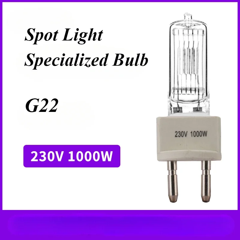 1000W G22 Spotlight Bulb Film and Television Warm Light Tube Camera Bulb 3200K 2000W Photography Bulb Return Light