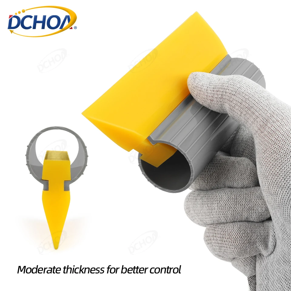 dchoa-55-inch-yellow-window-film-squeegee-ppf-rubber-scraper-with-tpu-round-handle-for-car-vinyl-wrap-tint-installation
