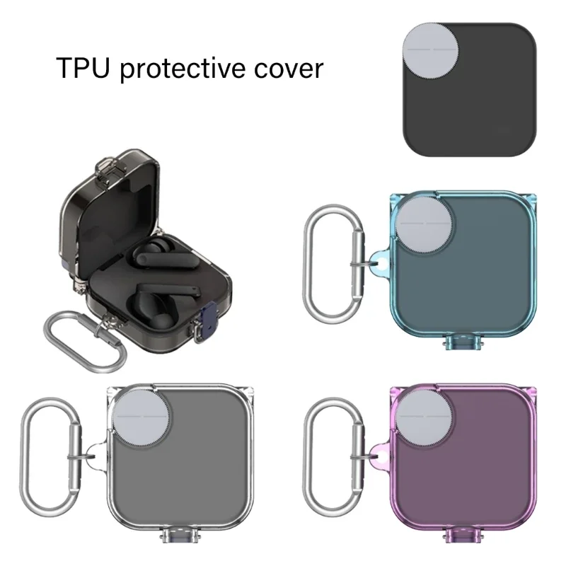 Geschikt voor CMF Buds 2 Hoofdtelefoon Cover schokbestendige behuizing Antiscratch Sleeve Wasbare Clear Soft Housing Stofdichte