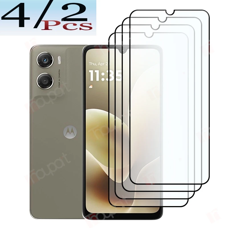 

Next-Gen для Motorola Moto G06 G06Power Защитная пленка для экрана 9H Прозрачная пленка из закаленного стекла Полное покрытие 2/4 шт.