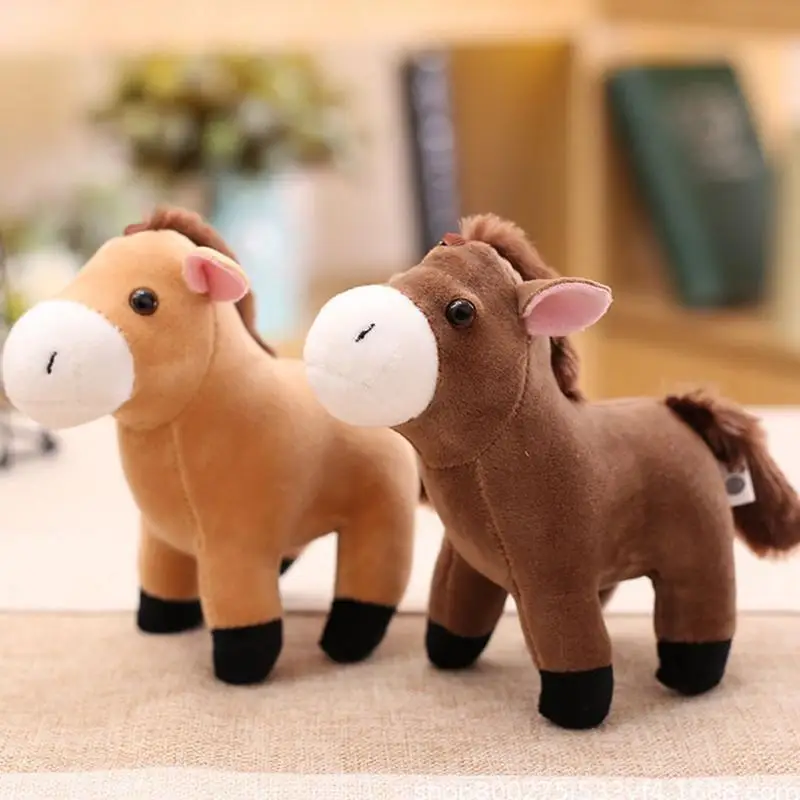 น่ารักการ์ตูนตุ๊กตาม้าตุ๊กตาสัตว์น่ารัก Little Horse พวงกุญแจสาวกระเป๋าจี้ Keyring ของขวัญวันเกิดสําหรับเด็ก