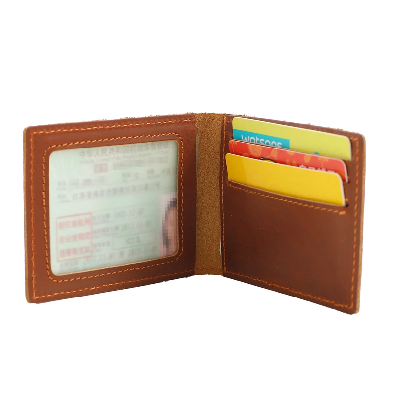 

Card Holder Minimalist Men RFID Blocking Cowhide Genuine Leather Wallets Top Quality Short Business Wallet Money Bag Coin Purse