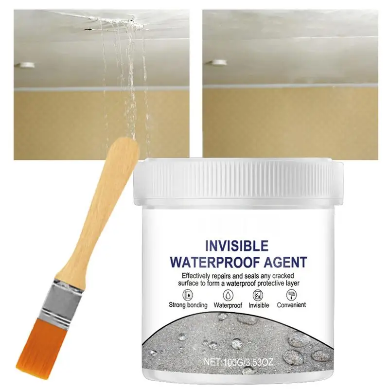 

Invisible Paste Glue Toilet Repair Sealant With Brush Toilet Repair Tools Leak-Proof Glue Long-Lasting For Indoor And Outdoor