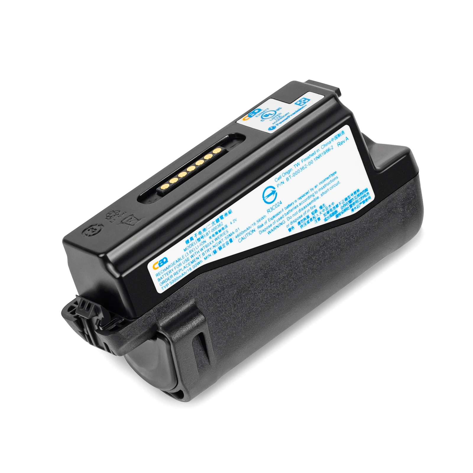 Replacement Battery for Zebra WT6000 Series Wearable Computer | 5000mAh 3.6V | Model BT-000362 / BTRY-NGWT-50MA-01