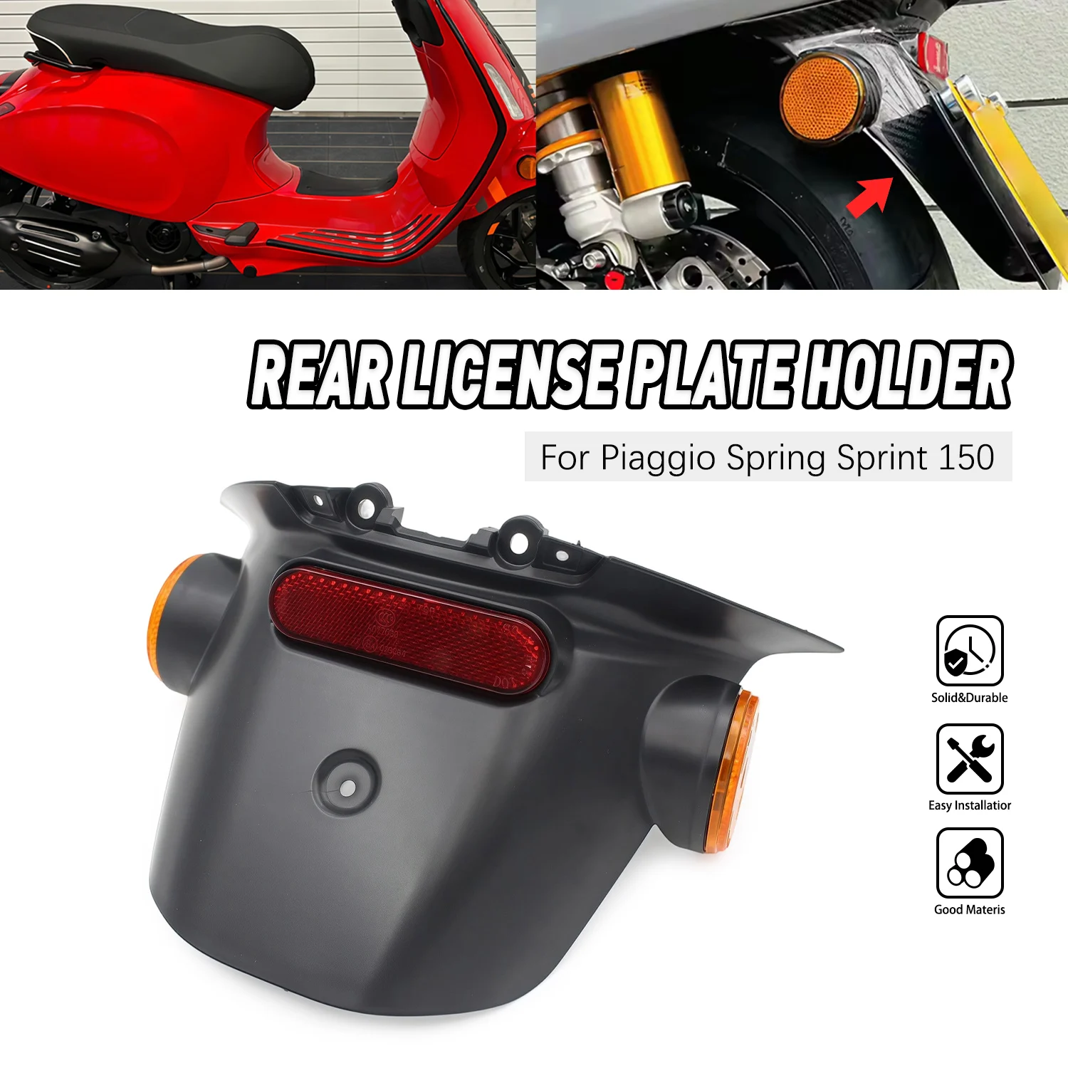 garde-boue-arriere-de-moto-de-haute-qualite-protection-contre-les-eclaboussures-de-plaque-d'immatriculation-arriere-pour-vespa-sprint-primaver-150