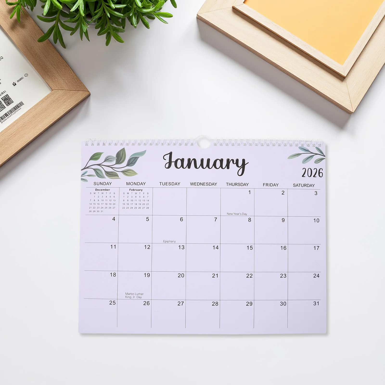 

18 Months Wall Calendar Hanging Spiral Binding Monthly Planner 2026 2027 Office Home Wall Calendar Monthly 18 Month Planner