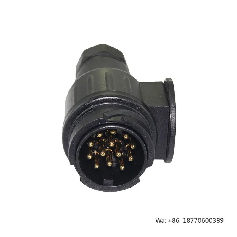 13 Pin Trailer Plug Nylon Waterproof Trailer Connector for RV Vehicle