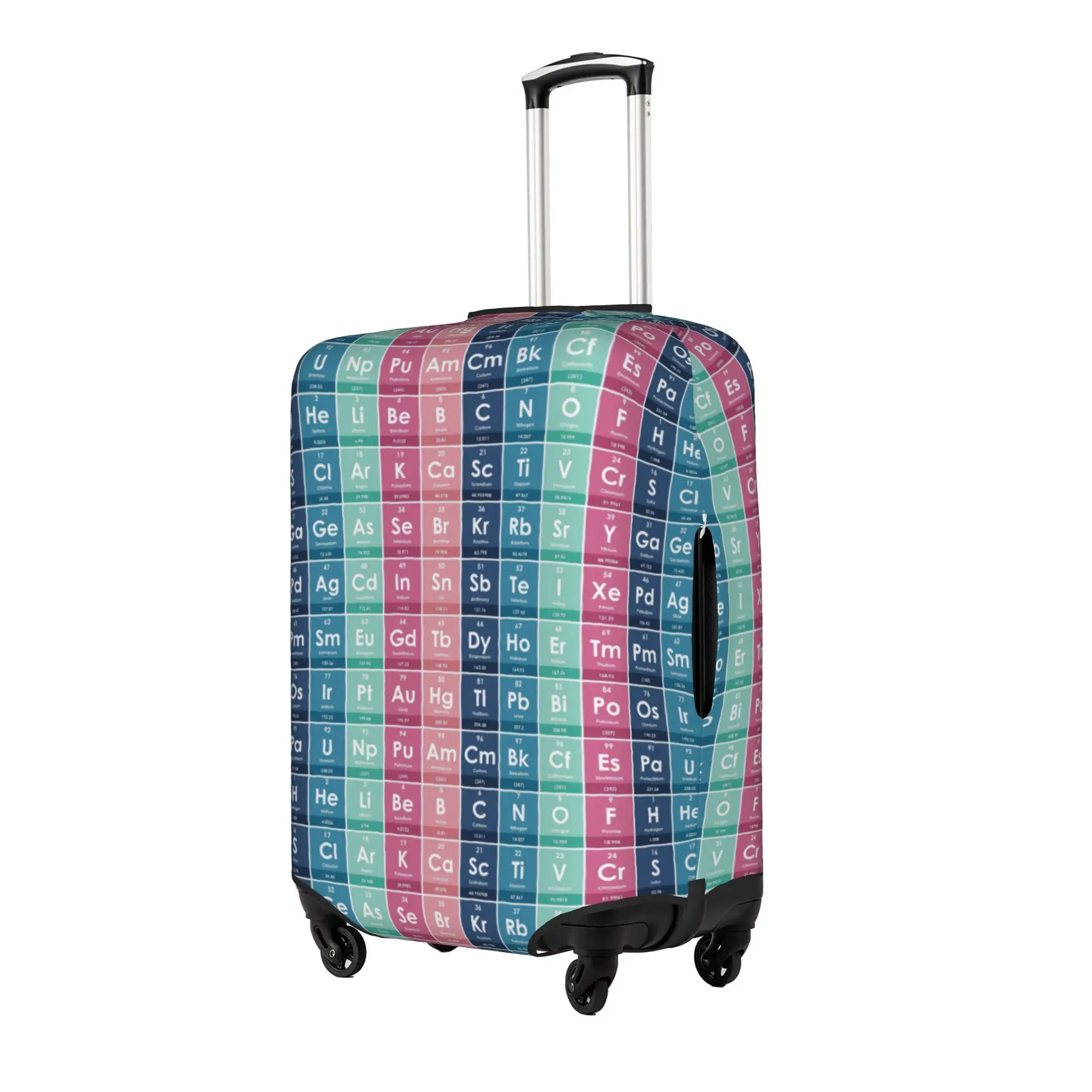 Elements Of The Periodic Table  Suitcase Cover Dust Proof Education Student  Luggage Protective Covers for 18-32 inch