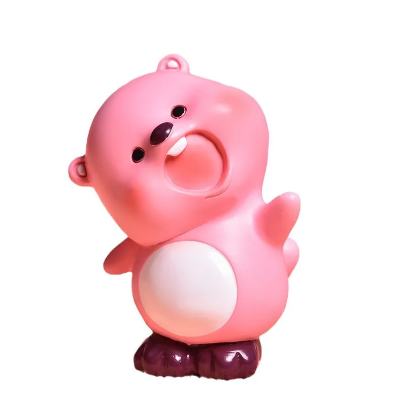 Pink Beaver Loopy Serie Blind Box Figurka dziecka Anime Peryferyjna zabawka Biurko Sypialnia Pokój dzienny Ozdoba Dekoracja Prezent