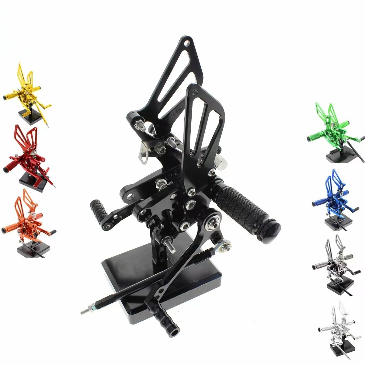 

CNC Machined Footrest Bracket, Height Adjustable Modified Parts, For Suzuki GSXR 600 750 1000 SV650/S Accessory