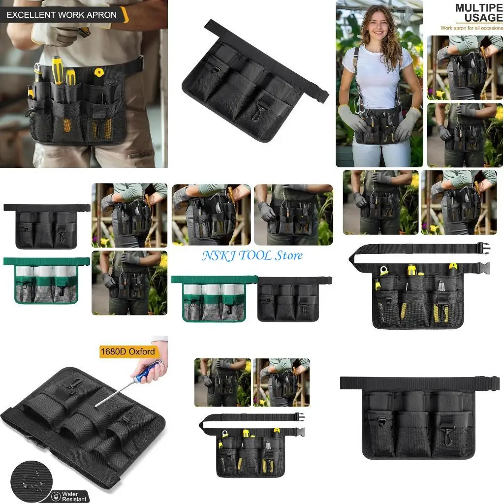 

L8RC Gardening Utility Apron Heavy Duty Water Fabric Storage Design Ergonomic Weight Distribution