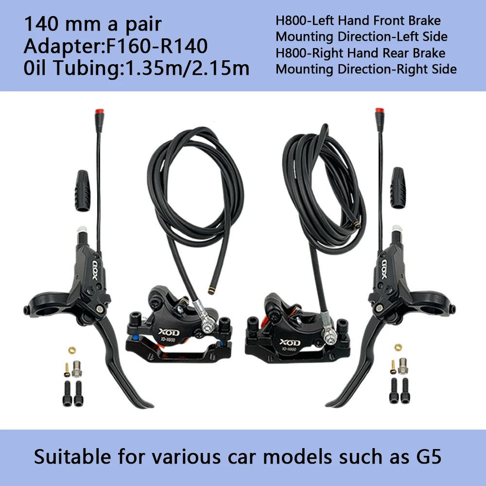 XOD Electric Scooter Brake H800/H880 Electric Scooter Hydraulic Disc Brake For KUKirin G3 Pro G4 G5 G2 MAX G2 Master Spare Parts image 3