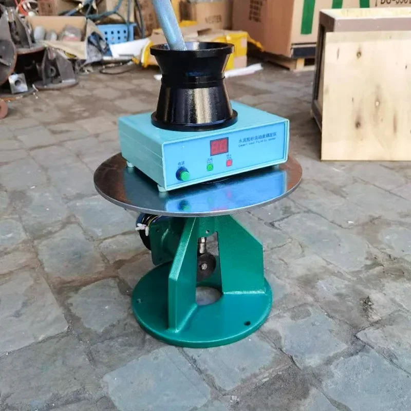 Cement electric jumping table apparatus of fluidity of cement mortar supplies electric jumping table tester.