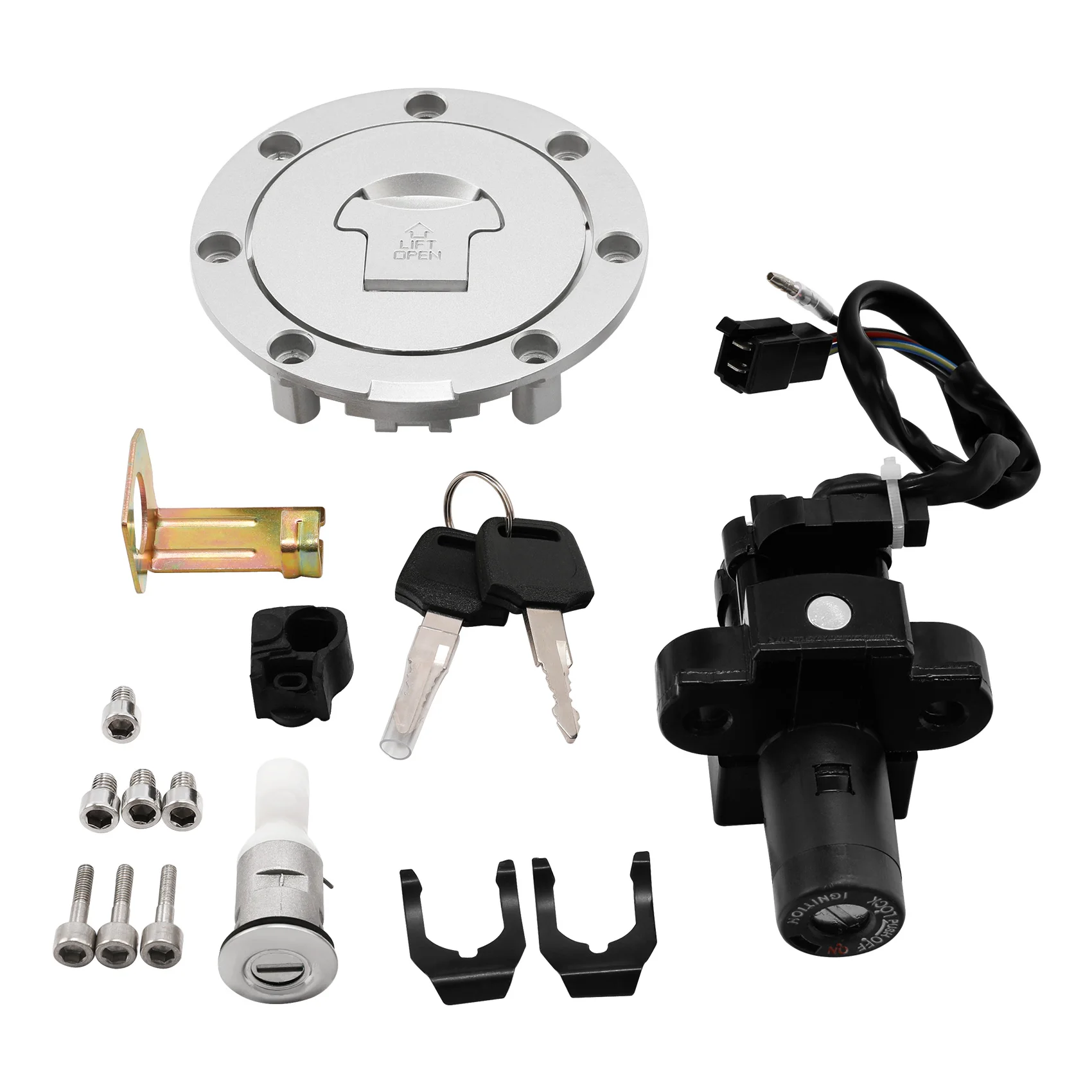Fuel Gas Cap & Ignition Switch Lock Key Set For Honda CB400 CB 400 1993-1998 1994 Motorcycle