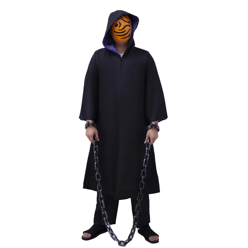Naruto Afei with Tu Xiao Organization Cosplay Costume Mysterious Mask Male Cos Clothing Anime Jacket Robe
