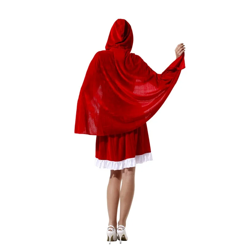 

Новинка 2025 года, карнавальный костюм на Хэллоуин для взрослых, Красная Шапочка, одежда для выступлений, китайская сценическая этническая женская мода