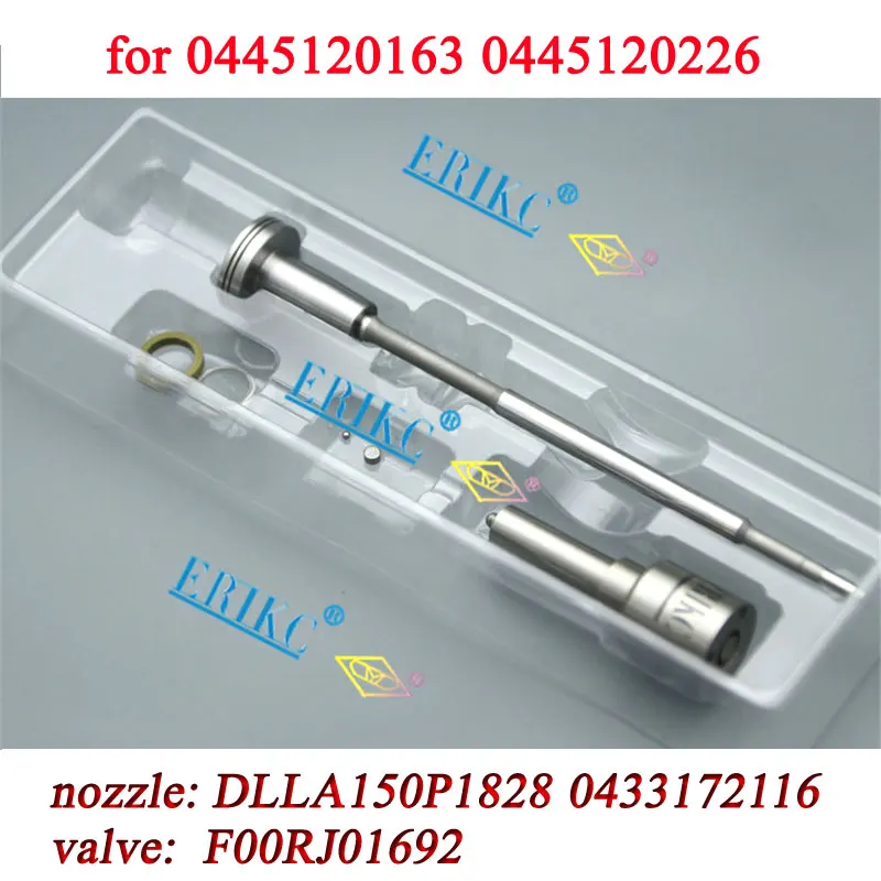 Nozzle Tip DLLA150P1828 Valve F00RJ01692 Fuel Injector Overhaul Repair Kit F00RJ03494 for YUICHAI G5A100 1112100A38 0445120163
