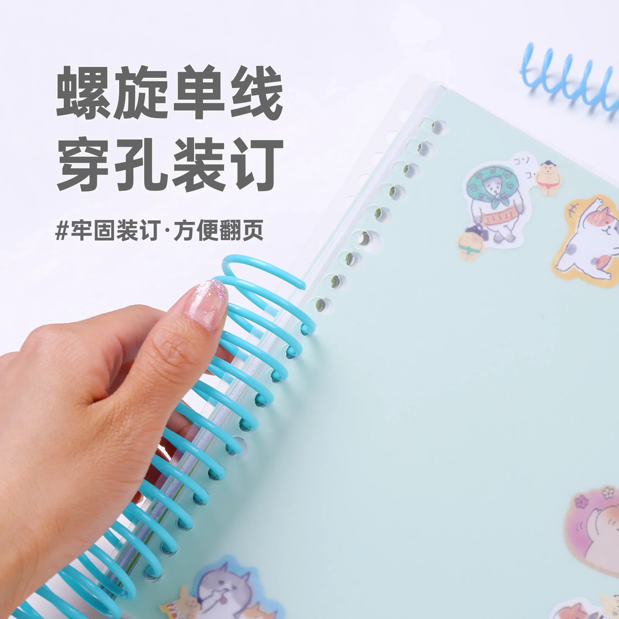 

Binder Spiral A4 A5 A6 Notebook Binding Clips KW-trio 10Pcs 30 Holes Loose-leaf Paper Book Circles Ring Scrapbook Album