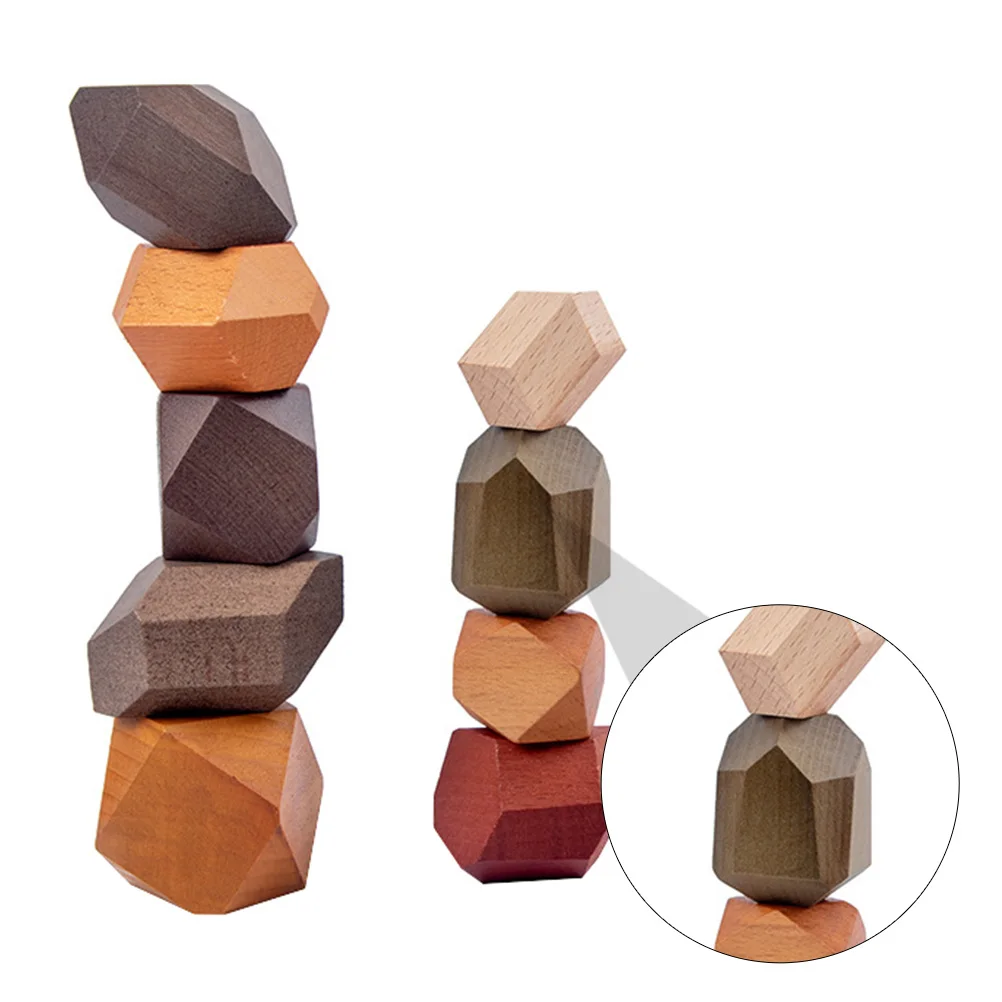 

Красочные деревянные строительные блоки премиум-класса, развивающие кубики для детей, сортер-пирамидка, обучающая игра, безопасные, на водной основе