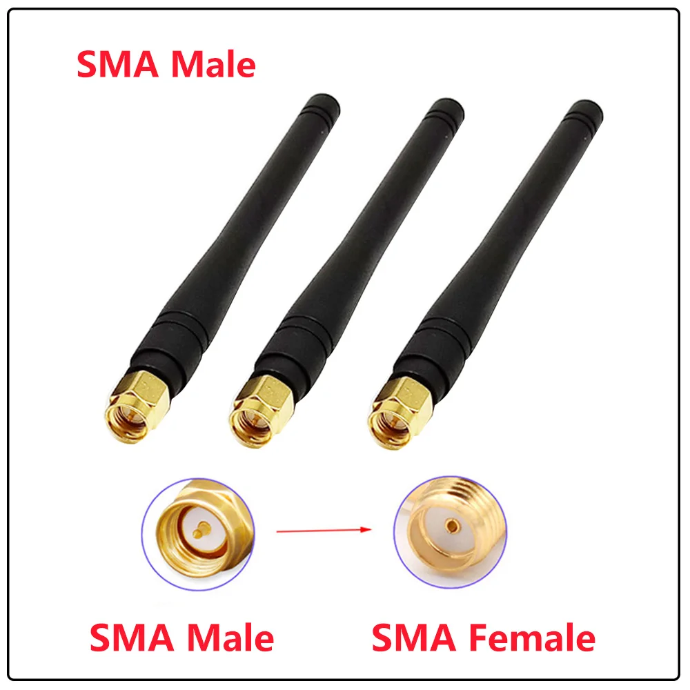 GSM SMA ذكر الزاوية اليمنى RF هوائي هوائي خارجي ينقل لاسلكيا وحدة لاسلكية واي فاي هوائي