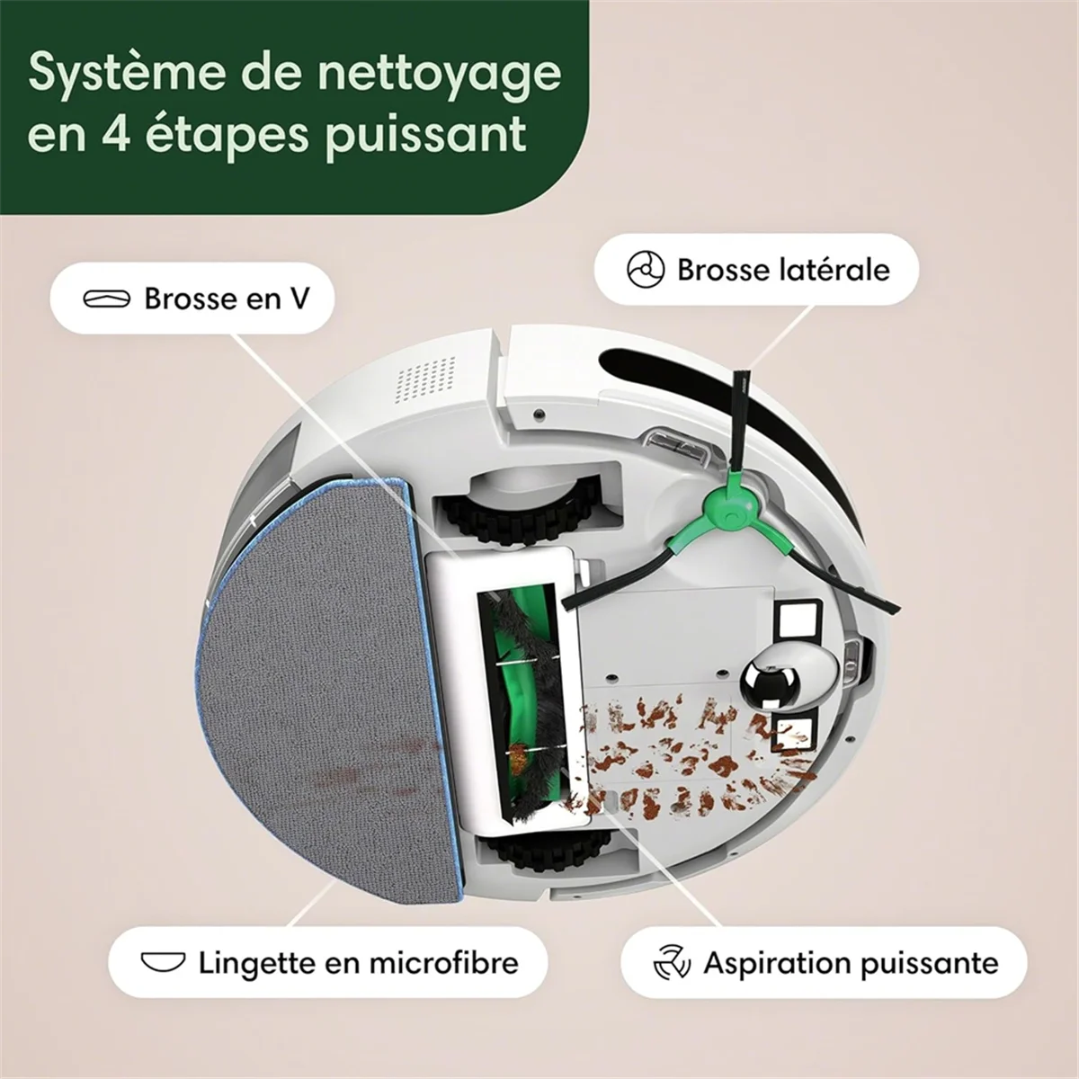 Odkurzacz automatyczny do IRobot Roomba Combo Essential Y0112 Potężne akcesoria do odkurzaczy robotów