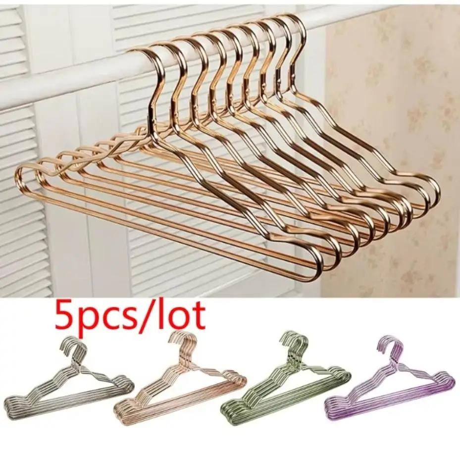 5Pcs/set Chidren Clothes Hangers Multi-Size Kid Adult Clothes Hanging Rack Wholesale Heavy Duty High Quality Metal Hangers