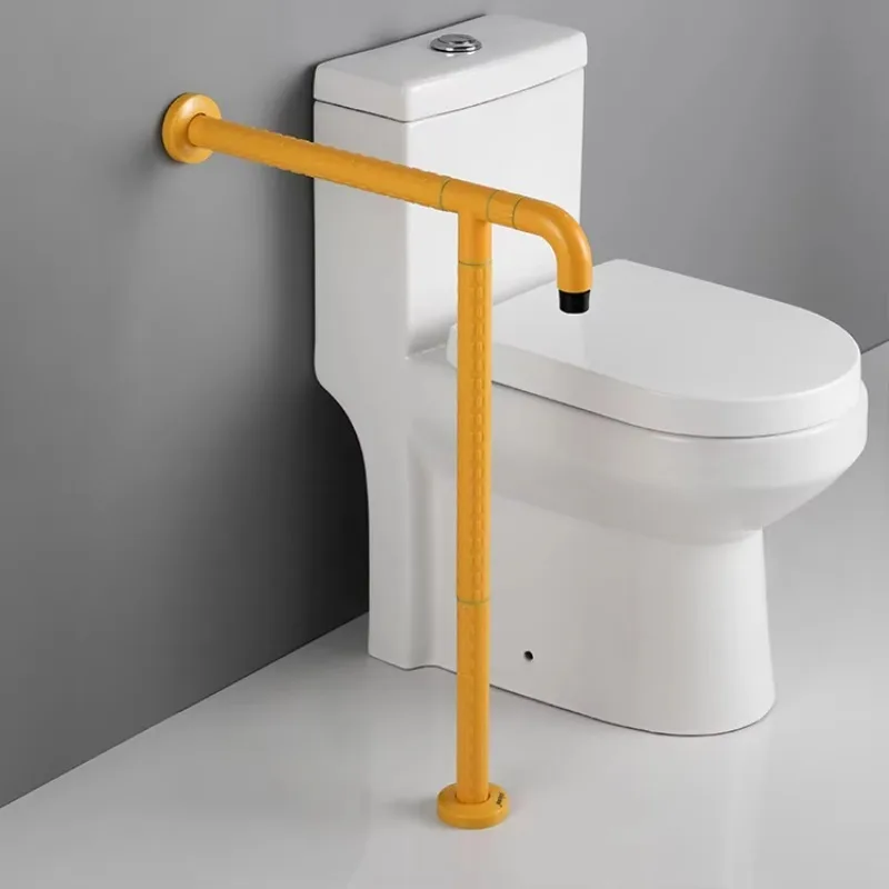 ABS Plastic Handicap Safety Grab Bar for Elderly & Disabled Wall & Floor Mounted for Bathroom Toilets & Washrooms
