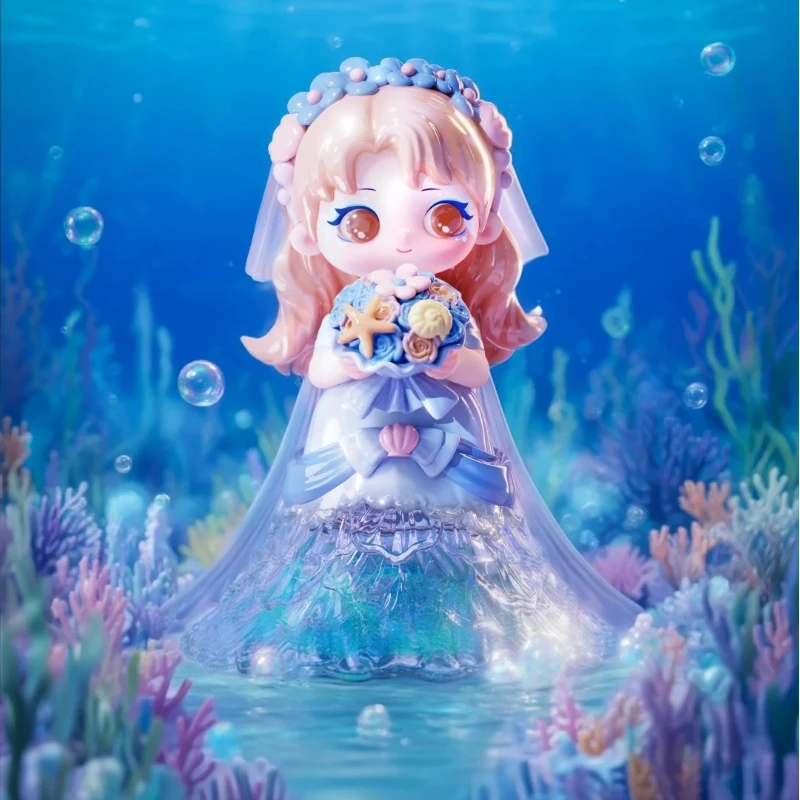 レッツヴァン・ジユリ　マイ・オウン・ウェディングシリーズ　ビニール製ブラインドボックス　ファッショナブルでキュートでチャーミングなロマンチックなドール　デスクトップオーナメントトイ　ミステリーガールギフト