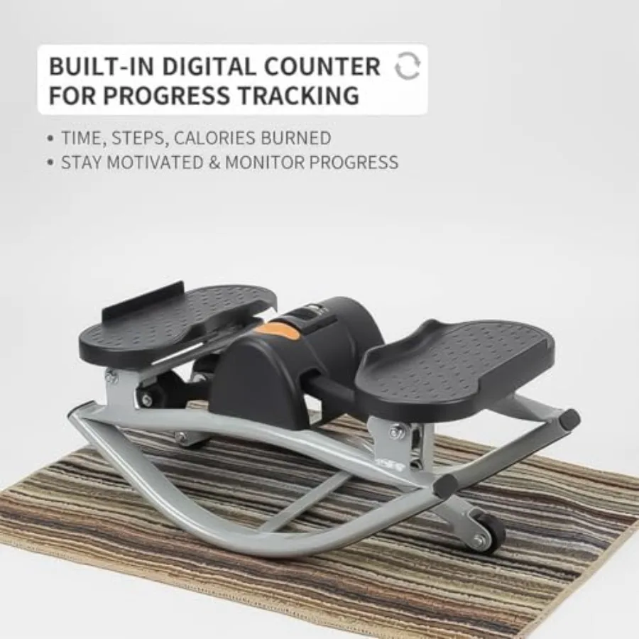 سائر صخرية مدمجة محمولة من الجانب إلى الجانب، سائر جانبي منخفض التأثير للركبتين والمفاصل مع شاشة رقمية لزمن المسار