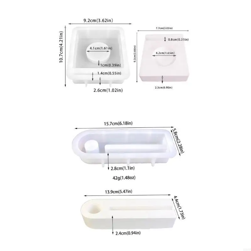 

H8WB Fairy Holder Molds Tealight Holder Molds with Base for Making Holder Tealight Holder Holiday Gift