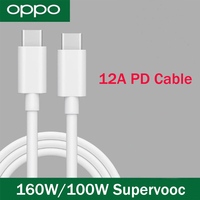 OPPO Original 12A PD Cable 160W 100W SuperVOOC Fast Charging Type C Line Cord 1/1.5 M For OPPO Find X8 Pro X7 Ultra Reno 13 Pro