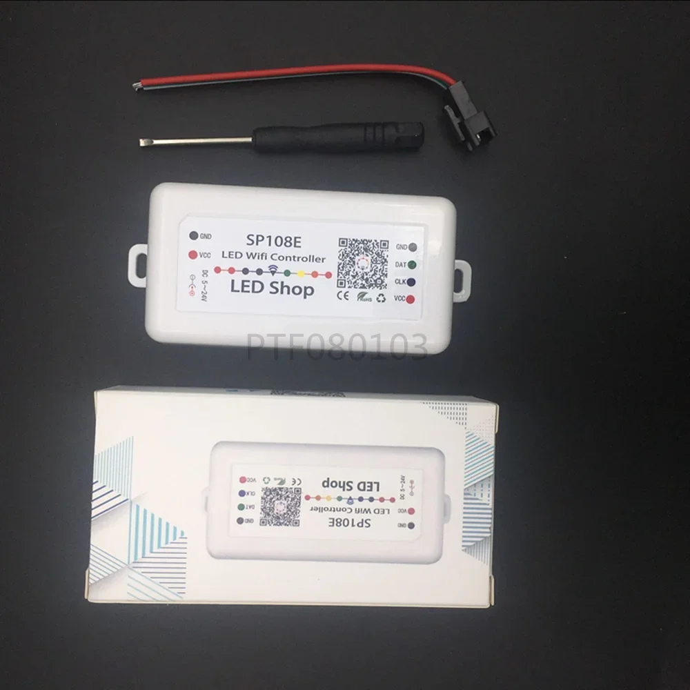 

SP108E SPI WIFI Bluetooth пиксель IC музыкальный контроллер от приложения для смартфона для WS2812B WS2813 SK6812RGBW полоса DC5-12V