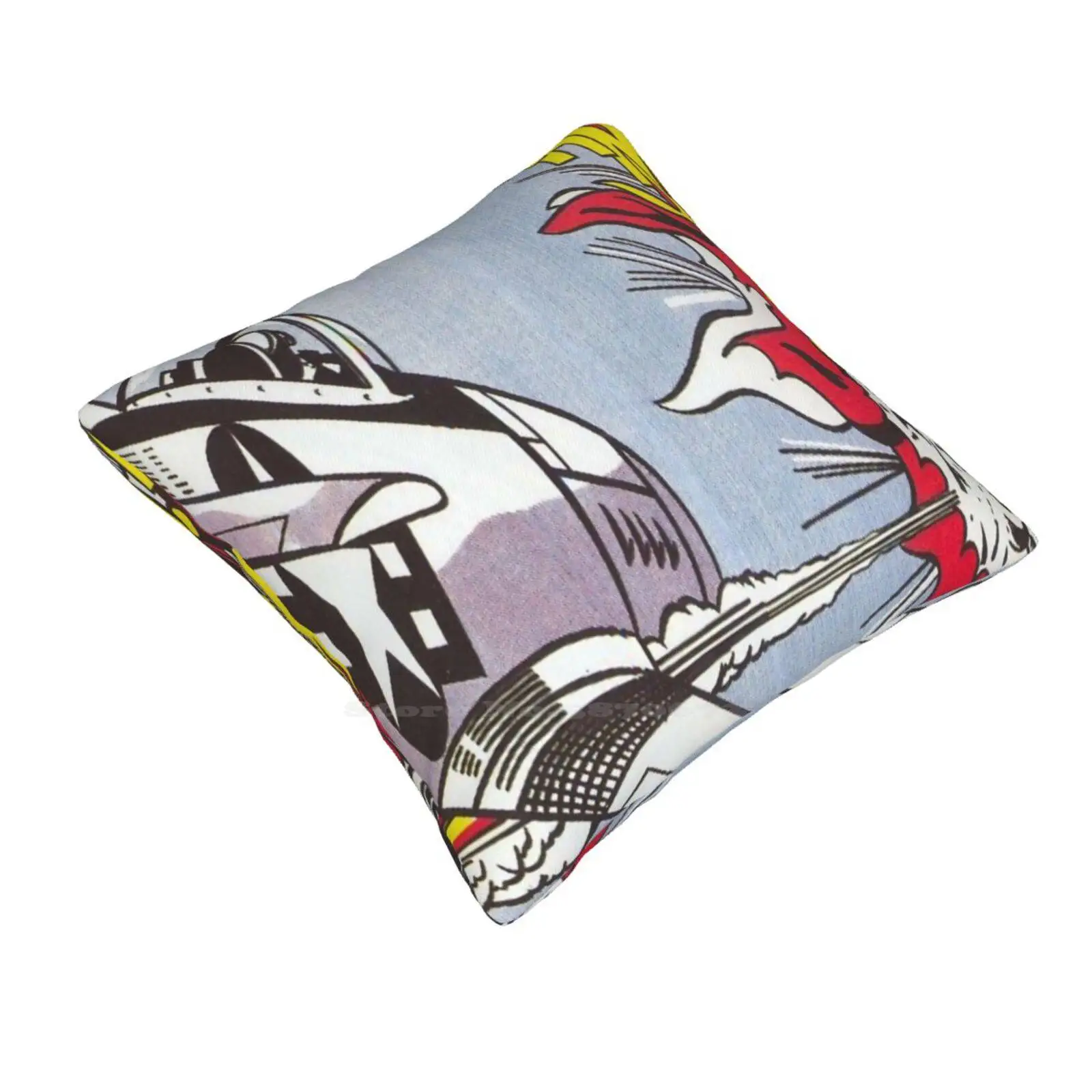 Roy Lichtenstein Whaam! Fashion Sofa Throw Pillow Cover Pillowcase Airplane Comics 1963 Roy Lichtenstein Whaam Wham Whaam Roy