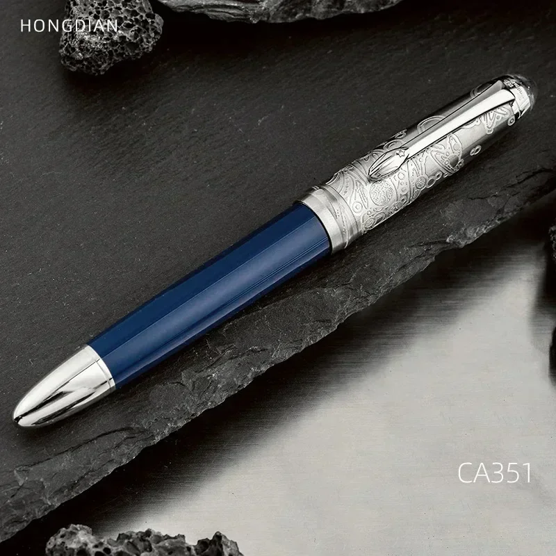 

New HONGDIAN CA35 Fountain Pen Aerospace Military Industry Joint Limited Edition Pen Long Knife Nib Business Student Writing Gif