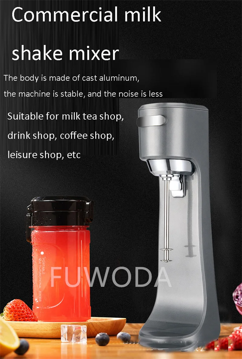 1000ml Multi-functional Blender Mixing Machine Electric Milk Foam Mixer Large Capacity Shake Beverage Milk Shaker Machine 280W