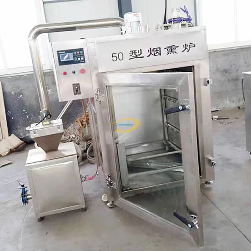 Stainless Steel Commercial Smokehouse Vertical Meat Smoker House Machine Meat Smoking Ovens Product Making Machines