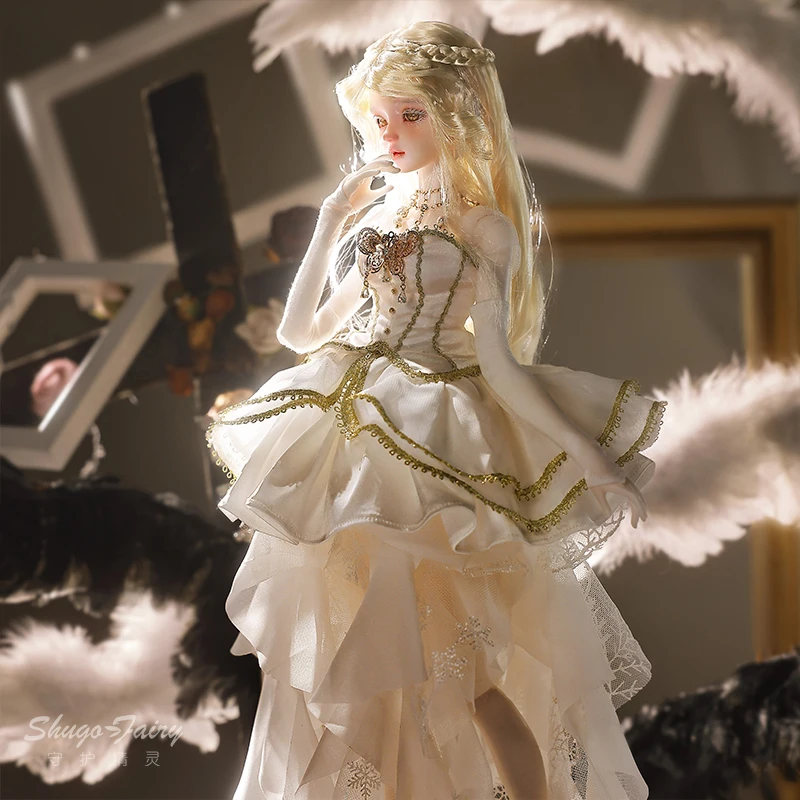 シュガフェアリーBJD 1/4ドール Qy サウザンドフェザー エンジェルエルフドール 美しいファッション関節可動式ヒューマノイドドール 誕生日プレゼント 女の子向けおもちゃ