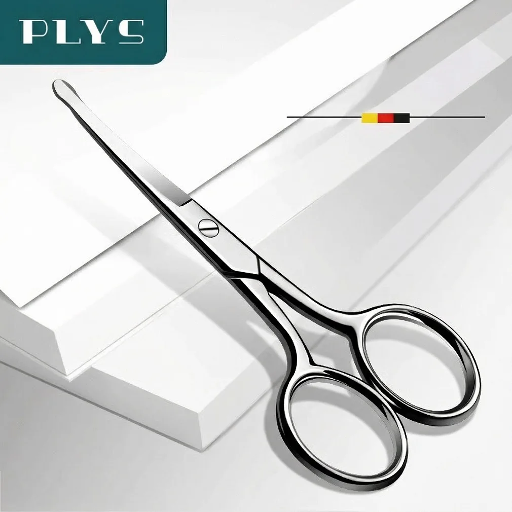 

Немецкие ножницы для стрижки волос в носу с закругленными кончиками - ручной инструмент для мужчин, для стрижки бороды и ухода за ней, C2612