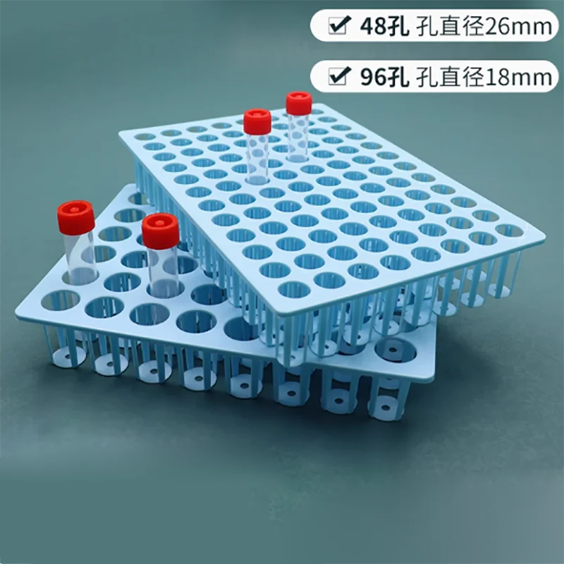 1PCS Kunststoff reagenzglas rack zentrifuge rohr rack 48 löcher/96 löcher reagenzglas rack 20/25/30ml reagenzglas rack