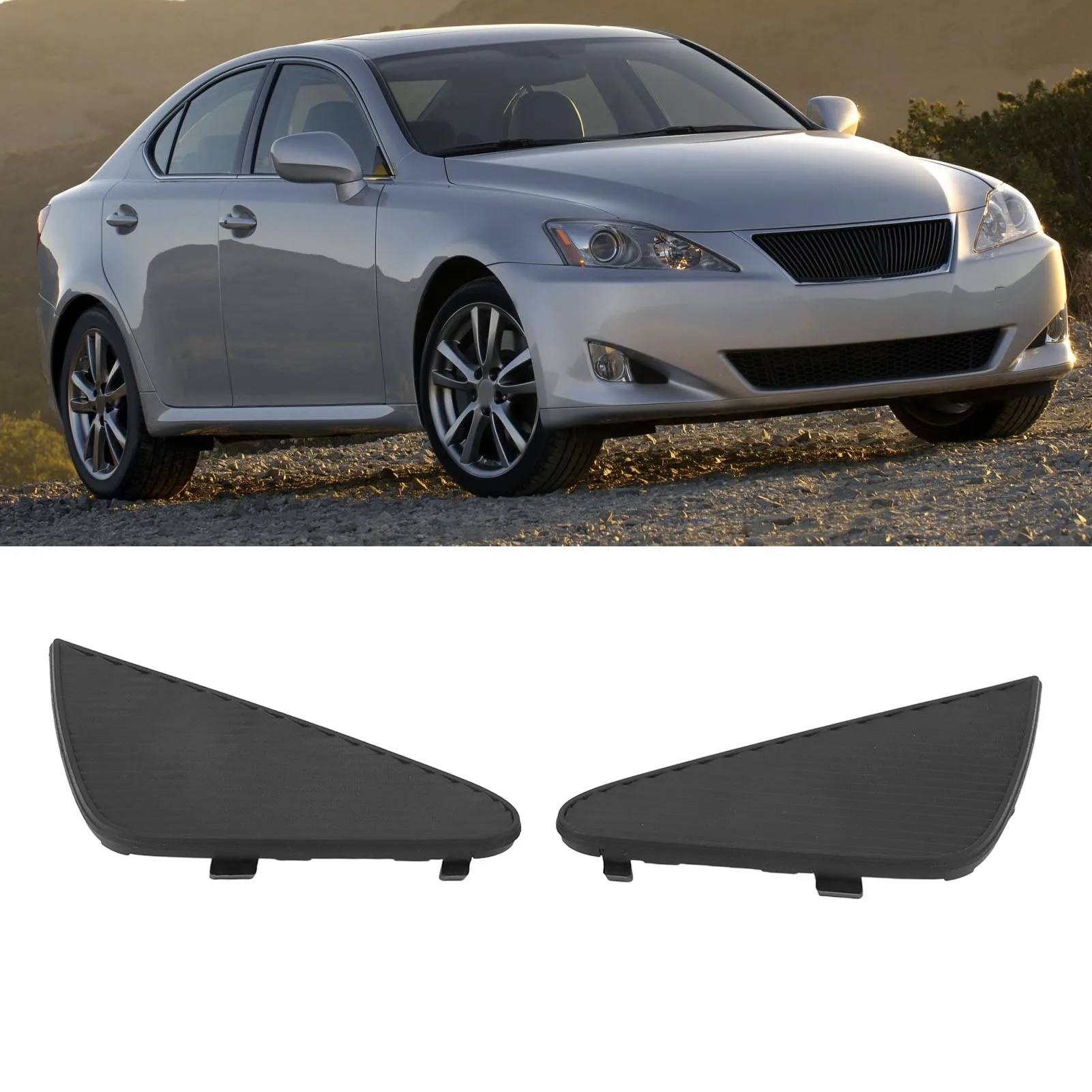 

2 шт., накладка на противотуманную фару, лицевую панель 5243853010, крышка противотуманной фары переднего бампера для IS250 IS350 2006–2008 гг.