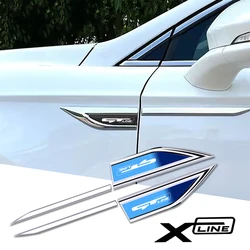 2pcs 자동차 액세서리 사이드 도어 블레이드 자동차 스티커 기아 k3 k5 seltos atlantica Forte RIO STINGER gt gtline xline