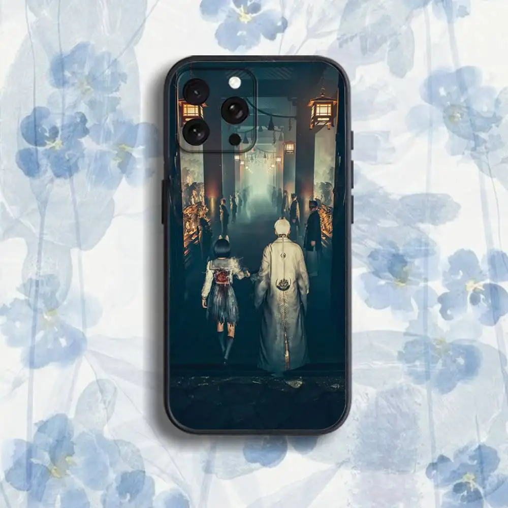 T-The S-Silents H-HillS 아이폰 17,16,15,14,13,12,Pro,Max,Plus,E,SE4,Air,Mini 블랙 소프트 박스 폰 케이스