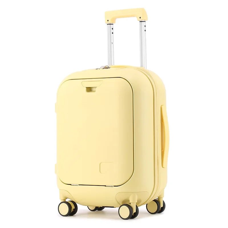 Luggage Suitcase Compartment Front Opening 18 20 24 Inch Boarding Trolley Box 18 Inch Small Password Box for Travel