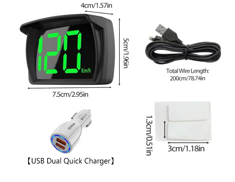 

Новый GPS цифровой автомобильный HUD проекционный дисплей универсальный ЖК-спидометр со светодиодным дисплеем и режимом измерения скорости