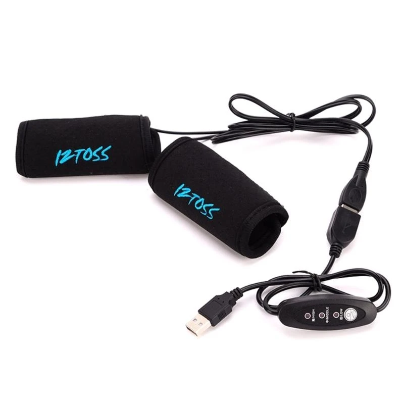 

Перчатки на руль с регулируемой температурой и USB-подогревом для мотоциклов, быстрый нагрев