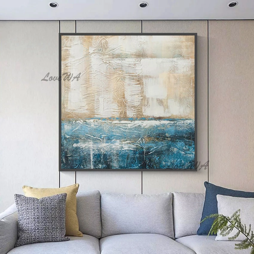 

New Arrival Modern Abstract Paintings Pure Hand-painted Hot Selling Home Decorative Canvas Picture No Framed Art Wall Hanging