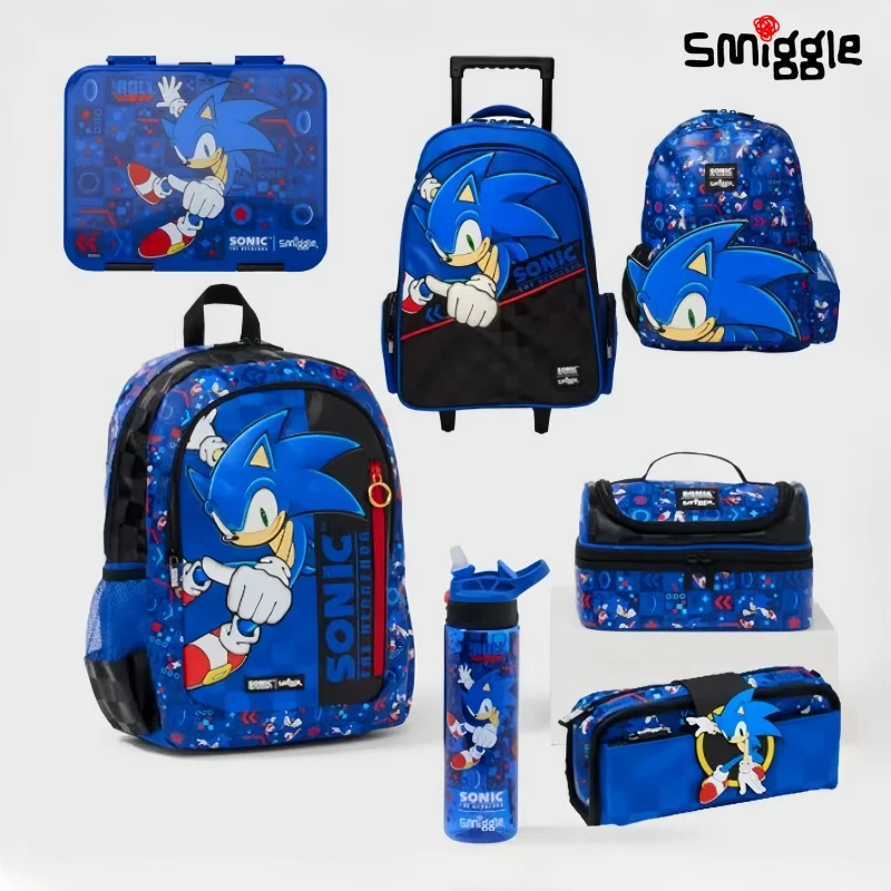 Australia Smiggle Schoolbag Sonic  Backpack Cartoon Series Children School Bag Anime Backpack Student Gift